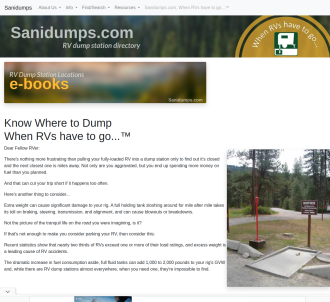 Know Where To Dump When Your RV Has To Go...                                   