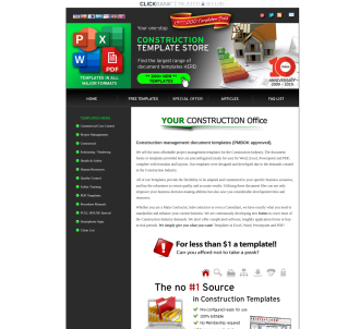 Construction Template Store                                                    