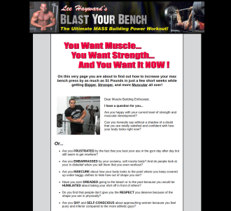 Blast Your Bench Muscle Building Workout Program                               