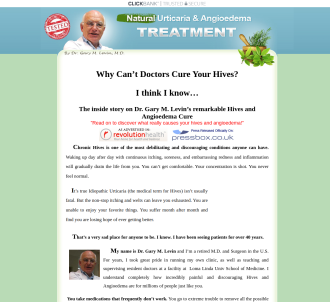 Full Urticaria Cure By Dr Gary M.d                                             