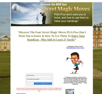 The New Four Magic Moves To Winning Golf                                       