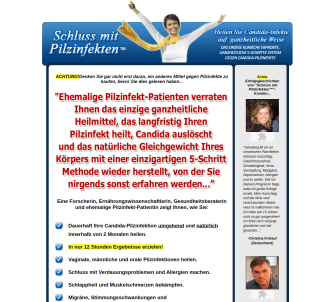 Schluss Mit Pilzinfekten (tm)~ Yeast Infection No More (tm) In German!         