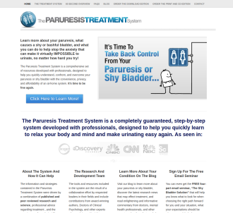 The Paruresis Treatment System                                                 