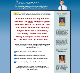 Panic Miracle (tm): Top Panic Attacks & Anxiety Offer On CB!                   