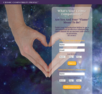 Personalized Cosmic Compatibility Profile - 75% Commissions                    