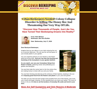 Discover Beekeeping - A Beginner Beekeepers Guide                              
