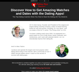 Dating App Success - Dating App Video Training Course For Men & Women          