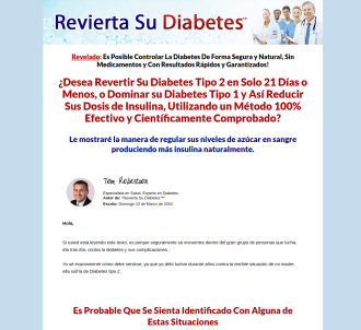 Revierta Su Diabetes Tipo 2 Y Pre-diabetes, Controle Diabetes Tipo 1!          