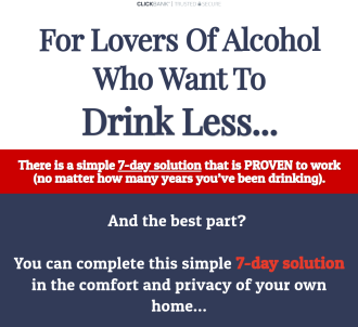 7 Days To Drink Less Online Alcohol Reduction Program                          
