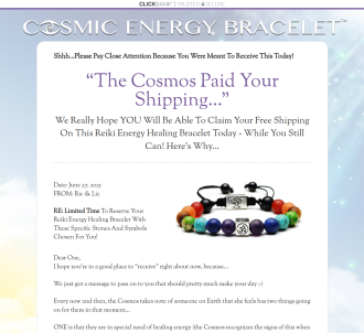 Free S&h Reiki Energy Bracelet Offer - Improved For Higher Epcs!               