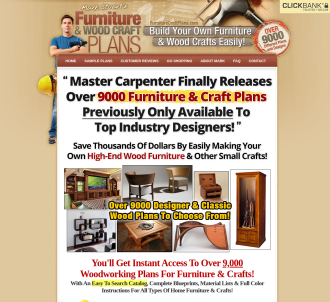 Furniture Craft Plans - Get $78.90 Per Sale - Highest Comms!                   