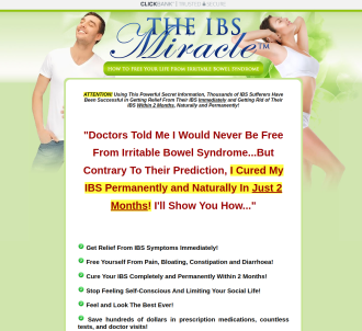The Ibs Miracle (tm) With Free 3 Months Consultations                          