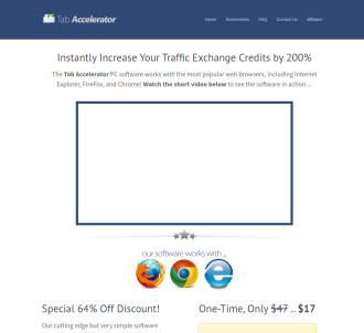 Tab Accelerator - Powerful Traffic Exchange Software                           
