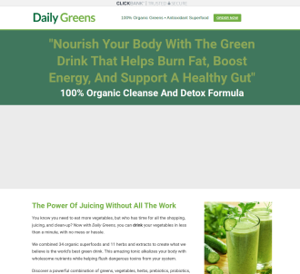 Daily Greens Organic Superfood                                                 