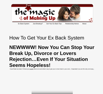 The Magic Of Making Up - Get Your Ex Back                                      