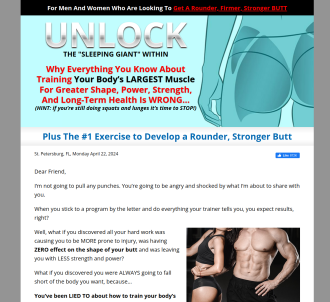 Unlock Your Glutes - Conversion Monster!                                       