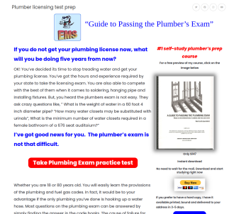 Guide To Passing The Plumbers Exam                                             