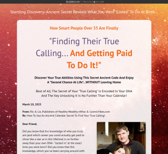 75% Commission! Get Paid To Follow Your True Calling                           