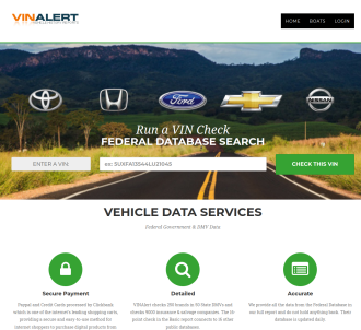 Vinalert - Vehicle History Reports For $9.99                                   
