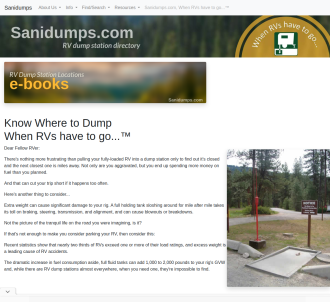 Know Where To Dump When Your RV Has To Go...                                   