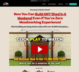 My Shed Plans *top Aff Makes $50k/month!* ~9% Conversions                      