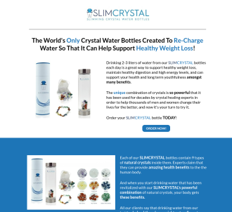 Slimcrystal - Unique Offer, 50-60%, Up To $300/sale & $3 Epc                   
