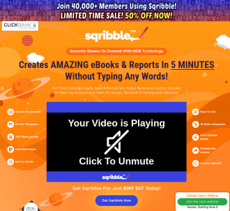 Sqribble 2021 | Worlds #1 Ebook Creator | Up To $500 A Customer!               