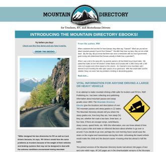 Mountain Directory: A Guide For Truckers, RV And Motorhome Drivers             