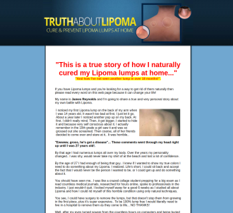 New! - Truth About Lipoma. High Conversions + 75% Commission!                  