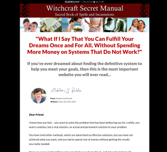 Witchcraft Secret Manual. 75% - Great Sales!                                   