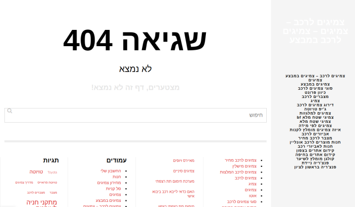 Screenshot of shlomi-tires.co.il