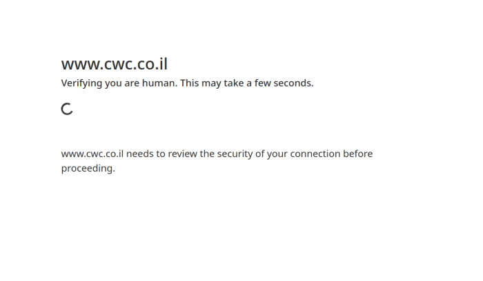 Screenshot of www.cwc.co.il