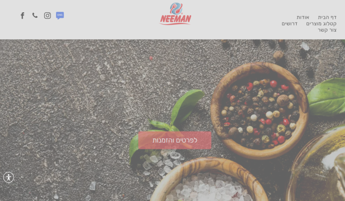 Screenshot of www.neeman-ltd.co.il