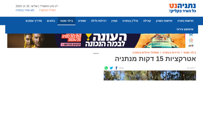 Screenshot of www.netanyanet.co.il
