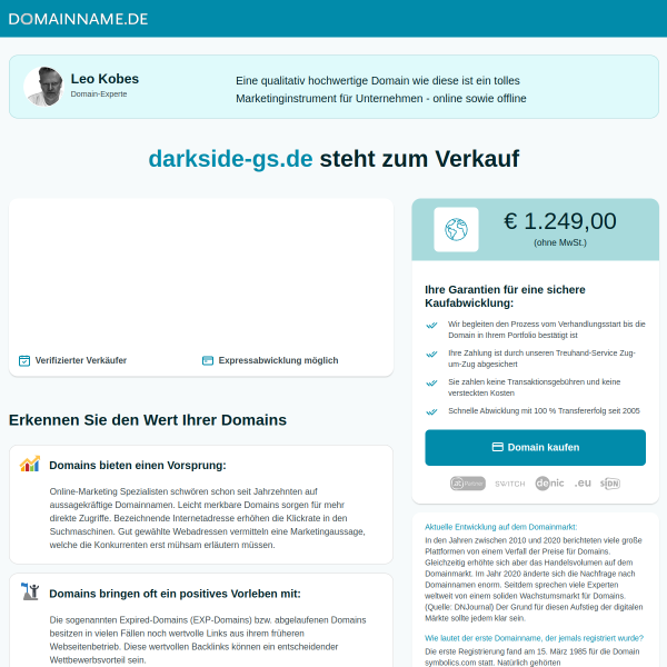 Screenshot http://www.darkside-gs.de