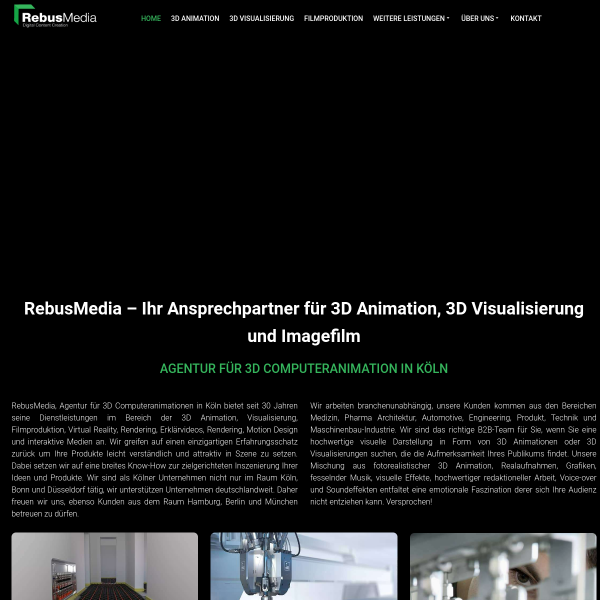 Screenshot http://www.rebusmedia.de