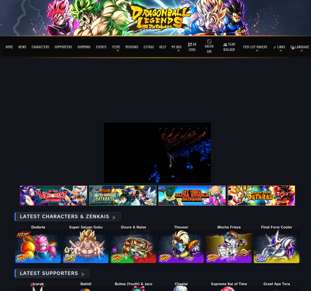 Dragon Ball Legends Database