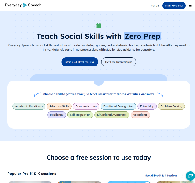 Everyday Speech | PK12 Social Skills Curriculum