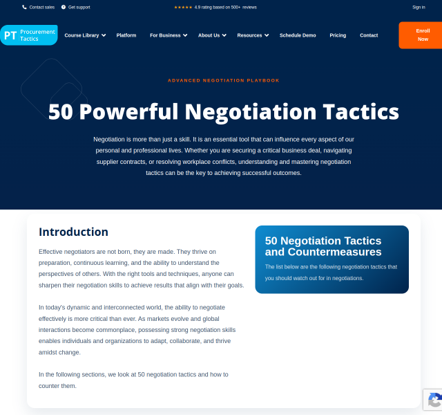 50 Powerful Negotiation Tactics