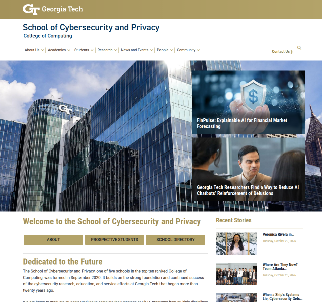 School of Cybersecurity and Privacy