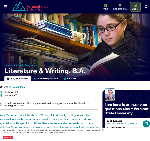 Literature & Writing, B.A.