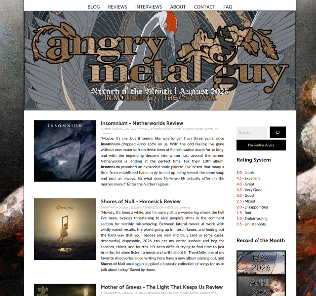 Angry Metal Guy - Metal Reviews, Interviews and General ...