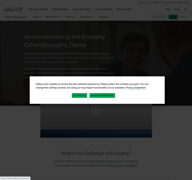 An Introduction to the Empathy ® CliftonStrengths Theme