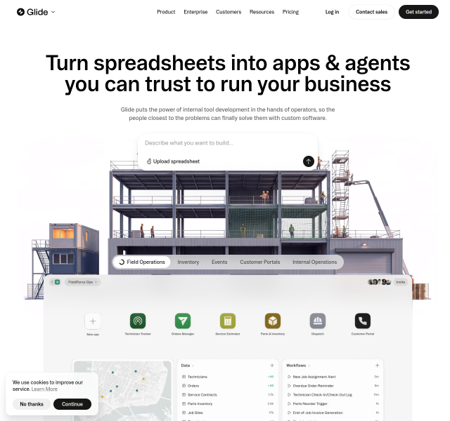 No Code App Builder: Create Custom, AI-Powered Apps | Glide