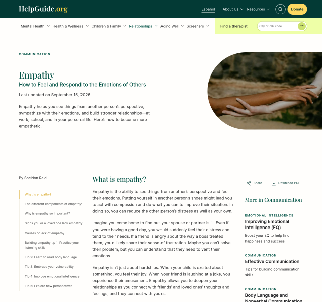 Empathy: How to Feel and Respond to the Emotions ...
