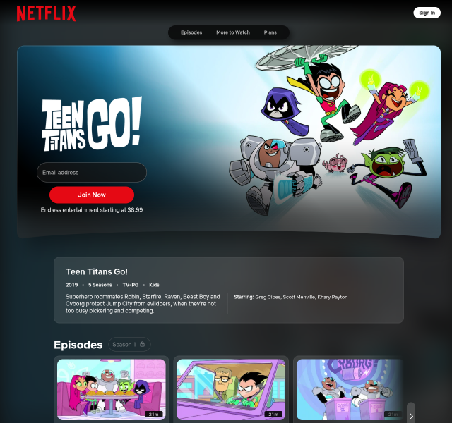 Watch Teen Titans Go!