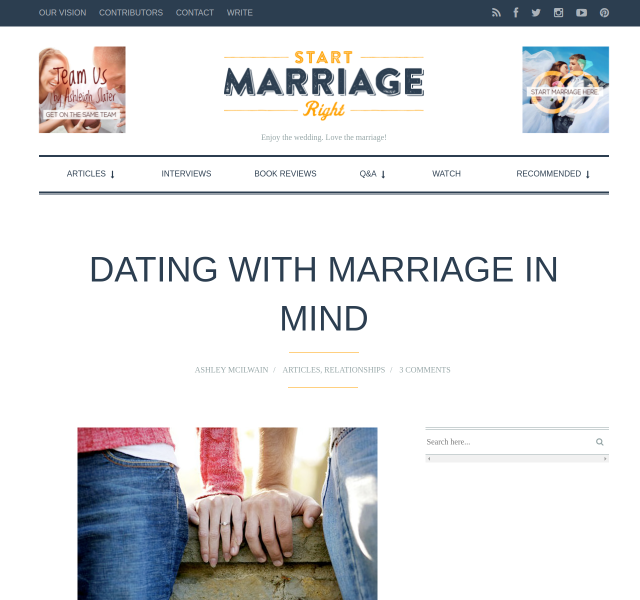 Dating with Marriage in Mind