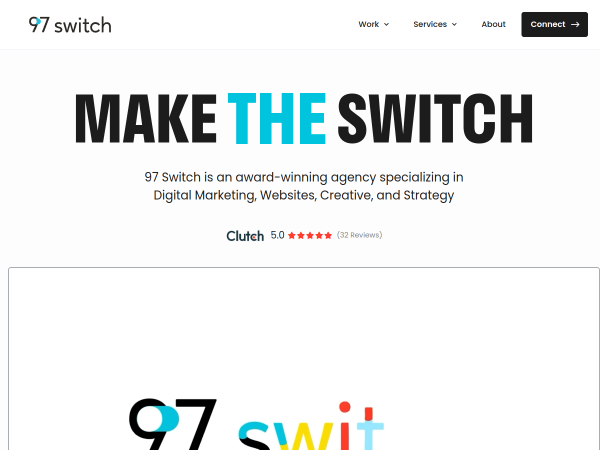 Screenshot of 97 switch website.