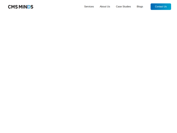 Screenshot of cmsminds website.