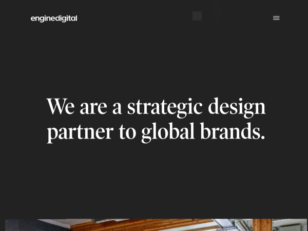 Screenshot of engine digital website.